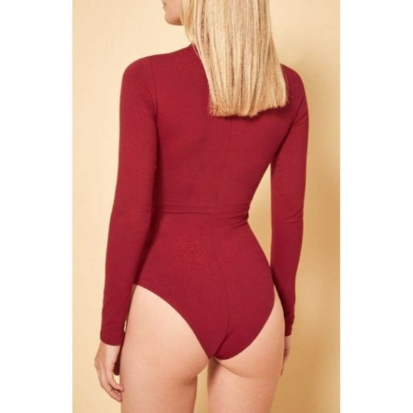 Reformation Navia Bodysuit Sangre XL - Picture 4 of 9